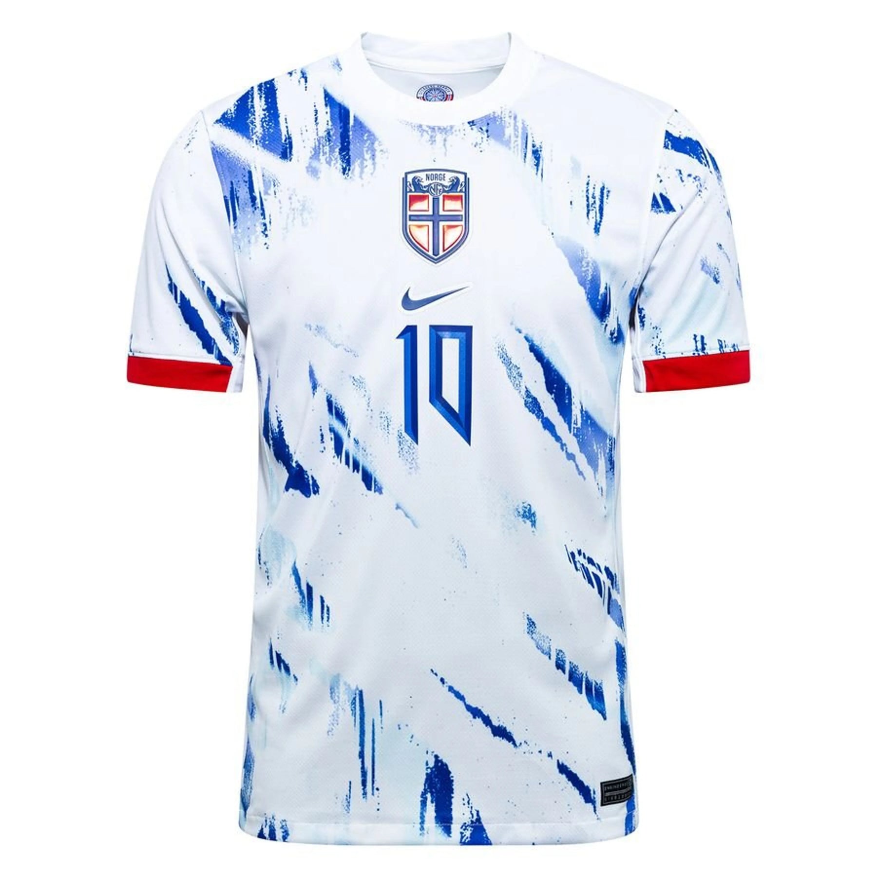 #10 テ賄egaard Norway Away Jersey 2024/2025