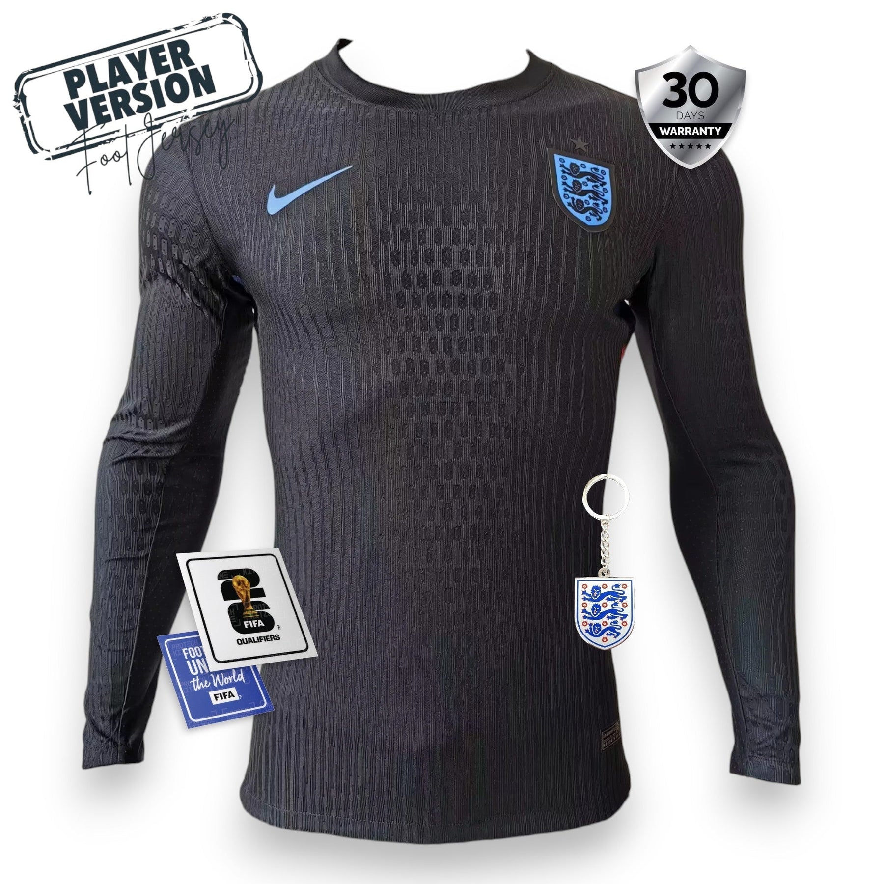 England Player Away Jersey 2025/2026 - Long Sleeve