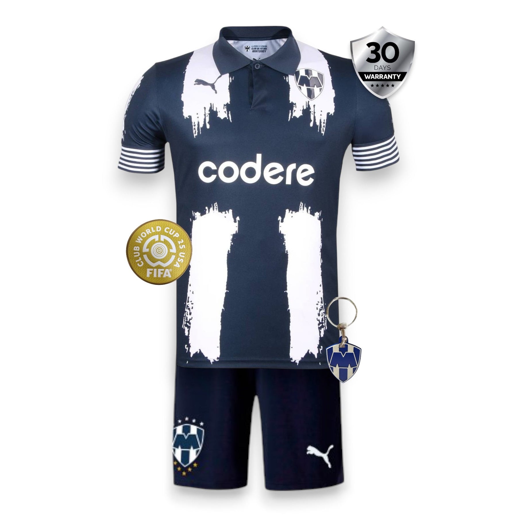 Kids CF Monterrey Home Kit Clubs Word Cup