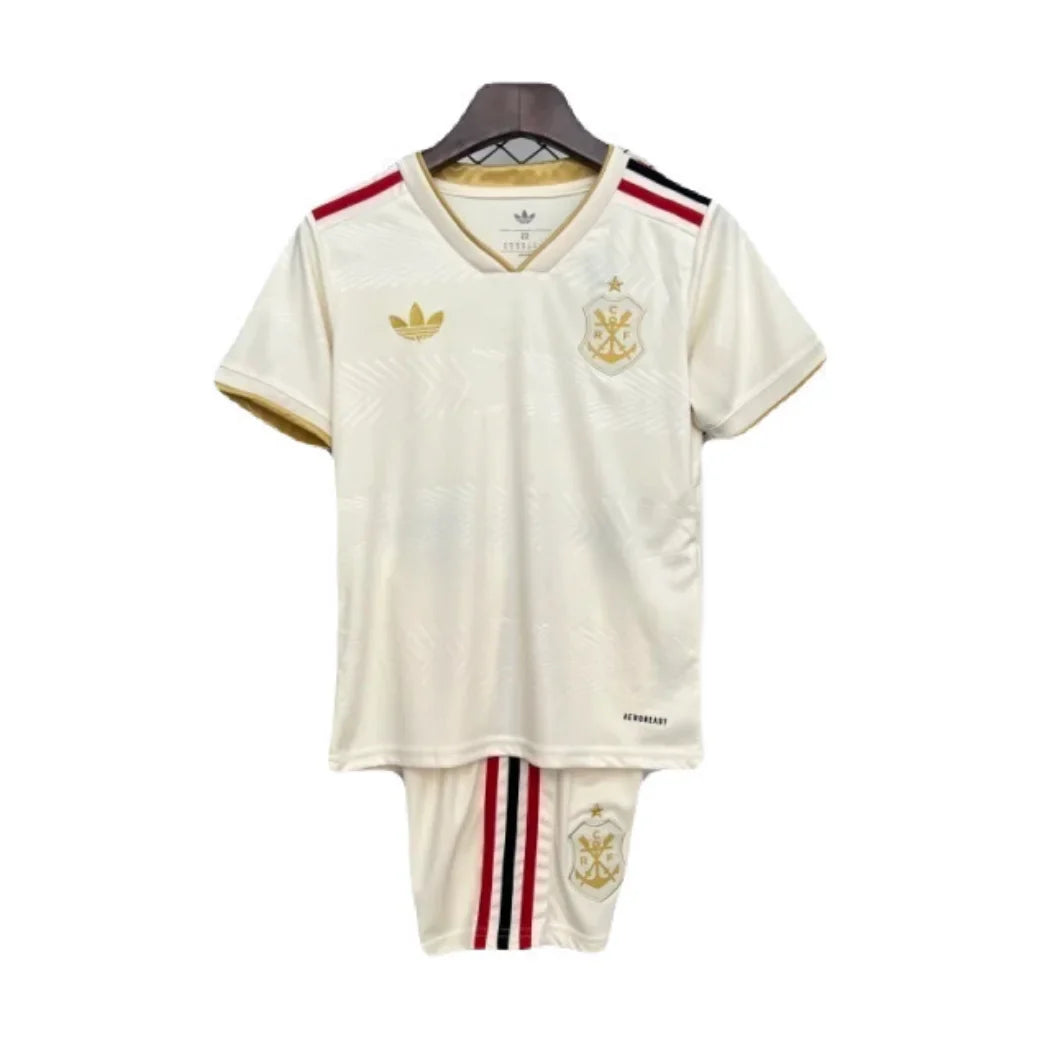 kit Infantil Flamengo CRF III 25/26 - Bege