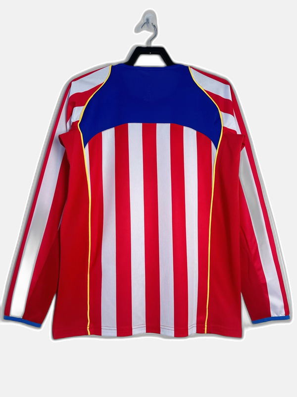 Atletico Madrid 04/05 I Home Jersey - Long Sleeve Retro Version