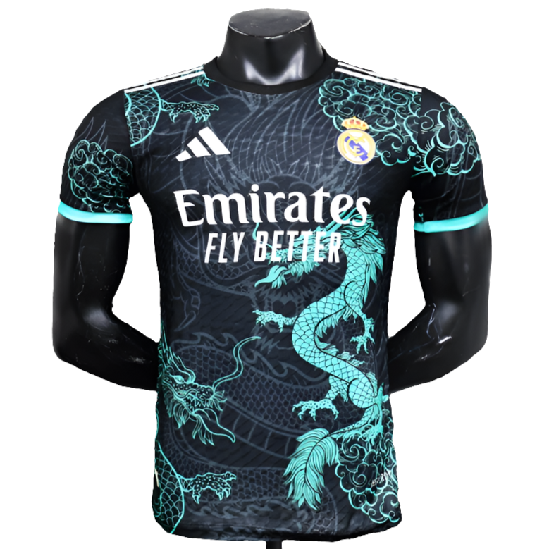 Real Madrid 25/26 Special Edition Jersey - Black and Light Blue - Player Version