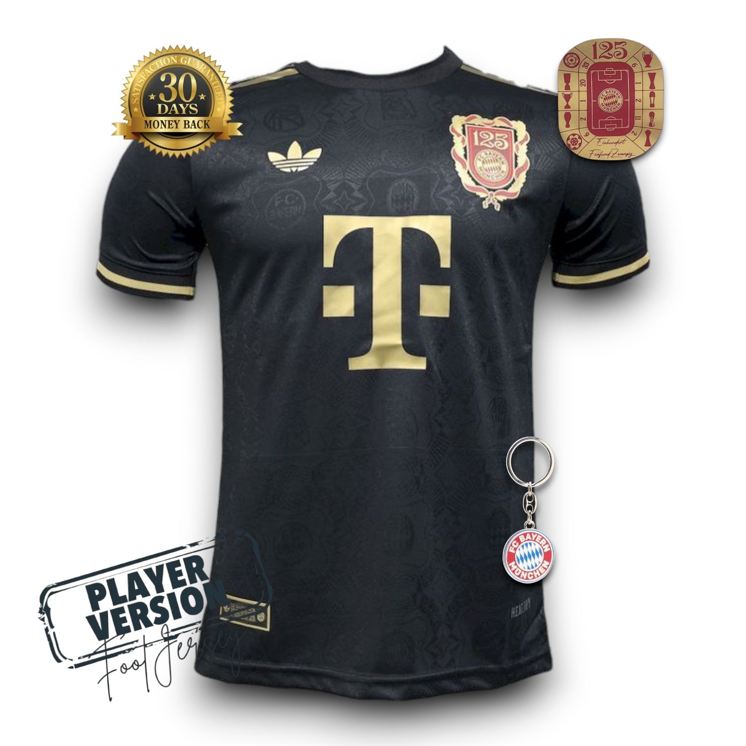 Bayern Munich Player Jersey 125th Anniversary Black