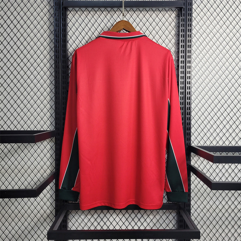 Morocco 1998 Away Red Retro Jersey - Long Sleeve