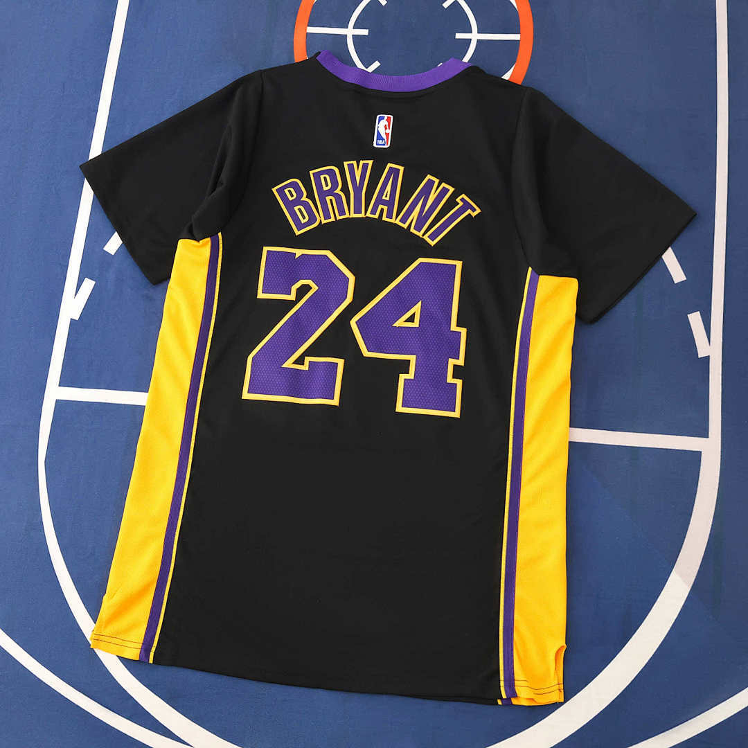 NBA L.A. Lakers black 24#BRYANT T-shirt 2025/26