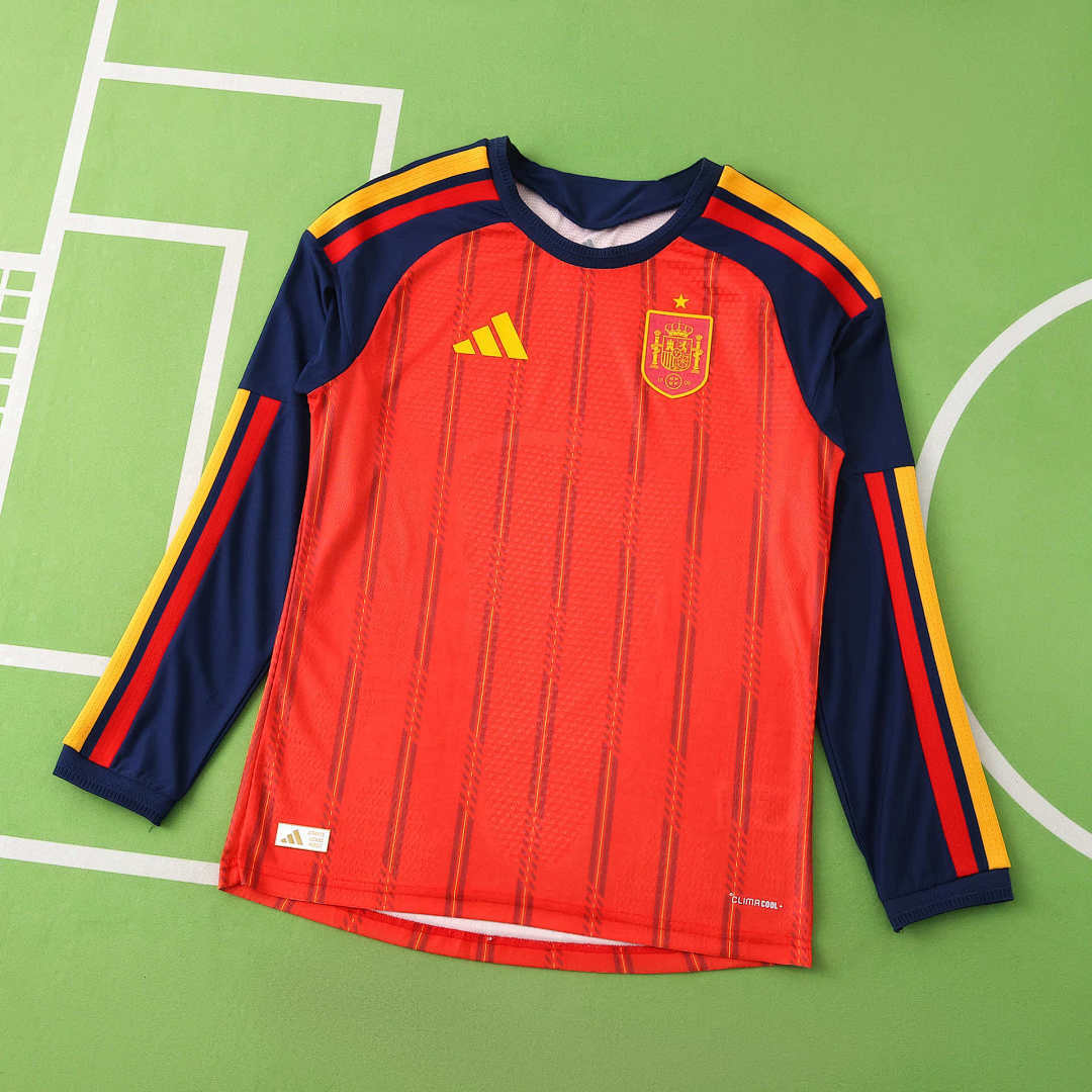 Spain World Cup 2026 Jersey Player Version - Long Sleeve