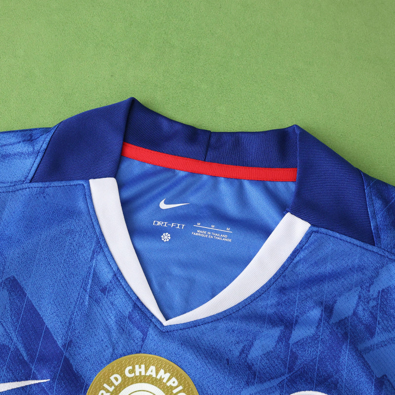 Chelsea Home Jersey 25/26 with World Champions - Patch