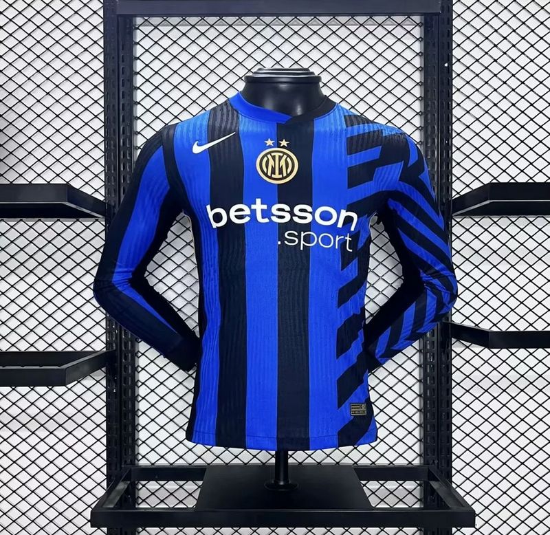 Inter Milan Home 2024/2025 Player Jersey - Long Sleeve