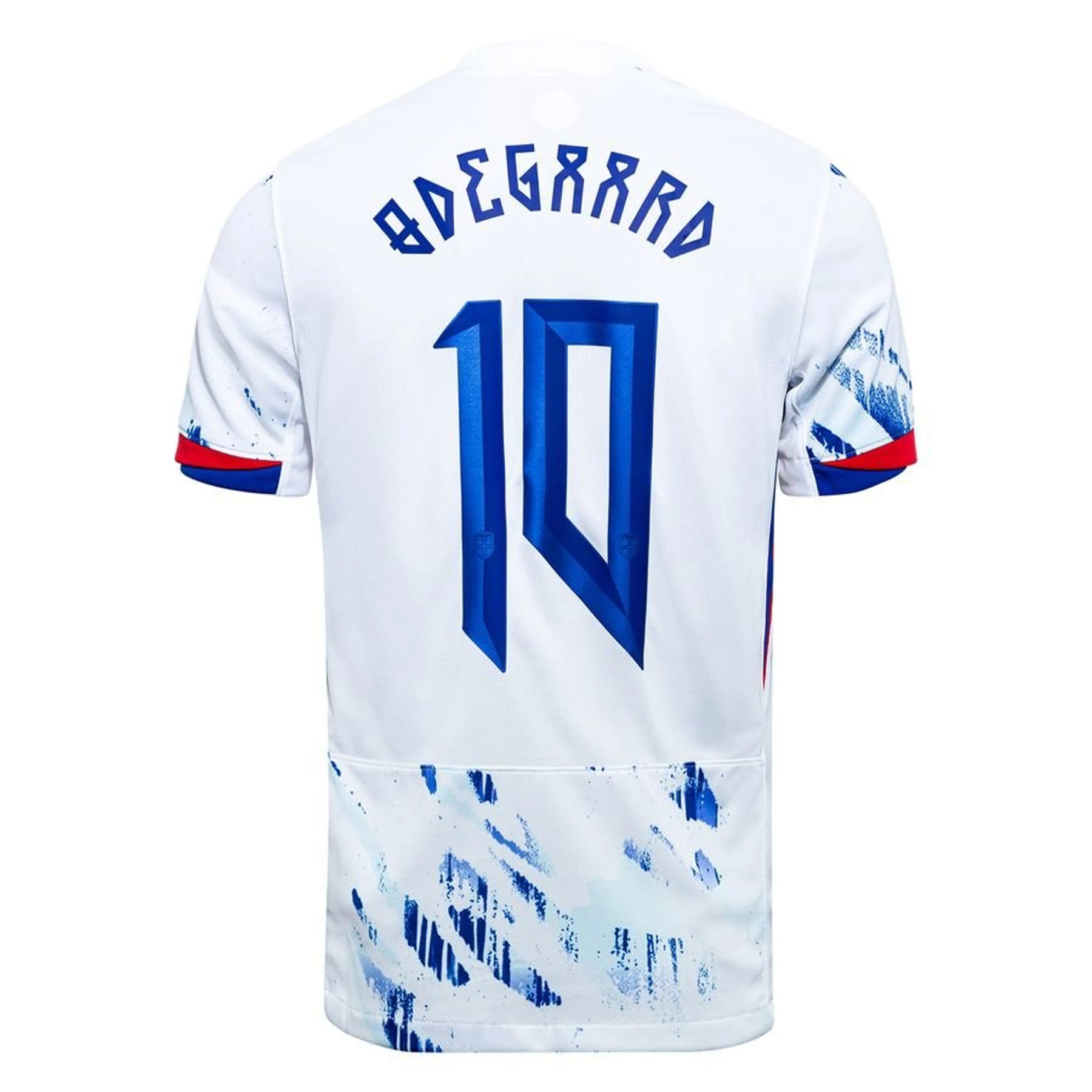 #10 テ賄egaard Norway Away Jersey 2024/2025
