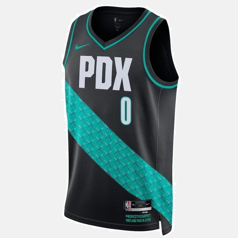 Damian Lillard Portland Trail Blazers Unisex 2023 NBA Jersey - City Edition - Black