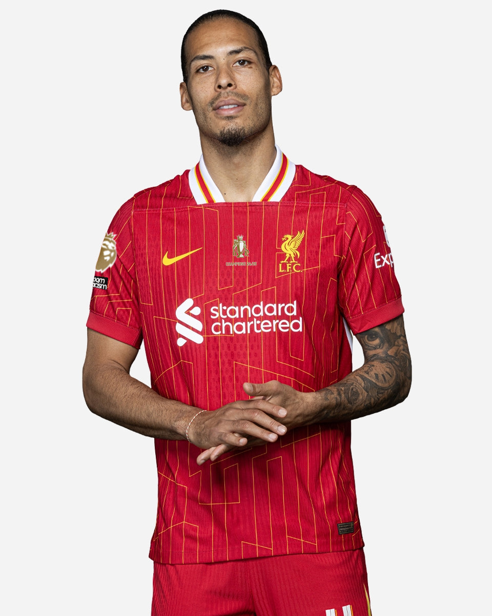 Liverpool Home Jersey 2024/2025 - CHAMPIONS 24/25 & Gold Trophy