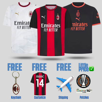 Ac Milan Home, Away and Third Fan 2026/27 Combo
