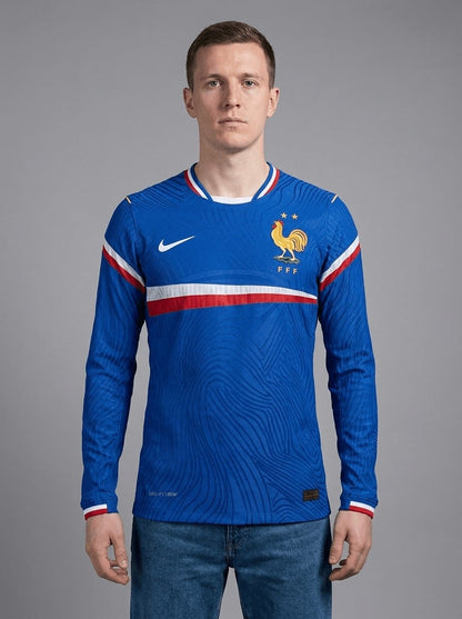 France 2026/27 Home Long Sleeve Player Jersey