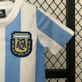 Camiseta Argentina Retro 1986 para Niños