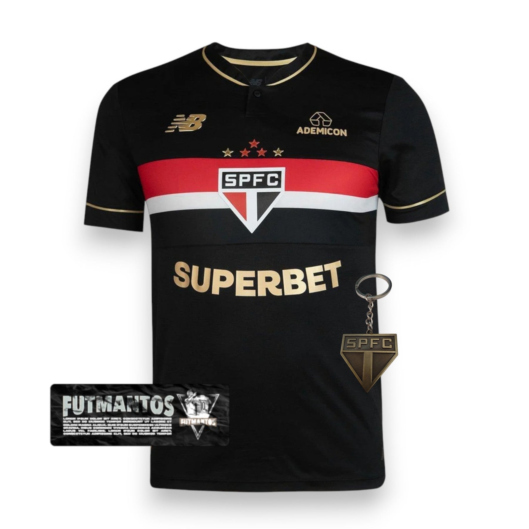 Camisa São Paulo III Preta 25/26 Jogador