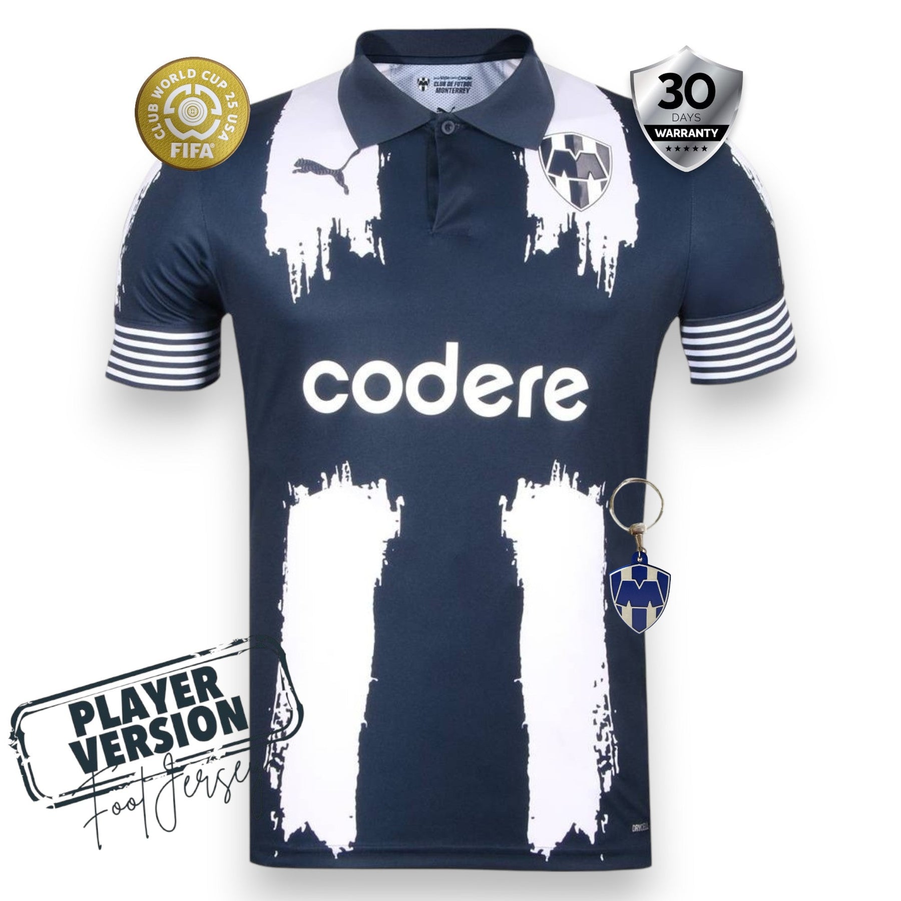 CF Monterrey Home Player Jersey Clubs Word Cup