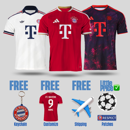 Bayern Home, Away and Third Fan 2026/27 Combo