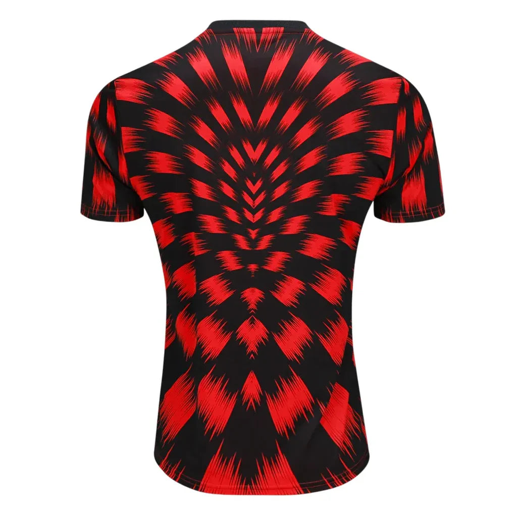 Camisa Flamengo CRF Pré Jogo 25/26 - Preto e Vermelho