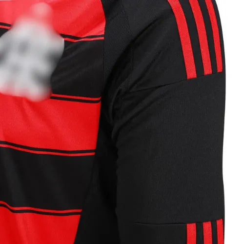 Camisa Flamengo CRF l 25/26 Manga Longa - Preto e Vermelho