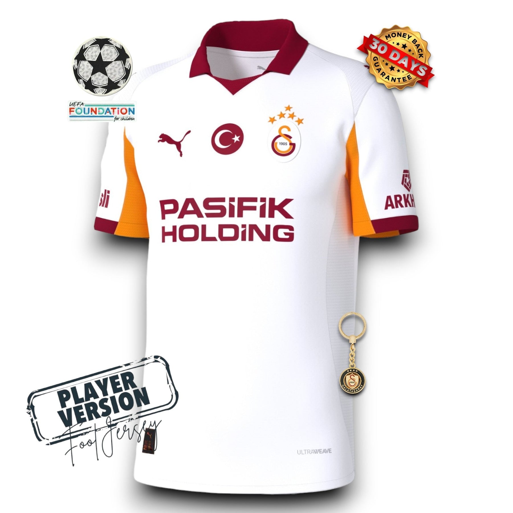 Galatasaray Player Away Jersey 2025/26 - With Sponsors