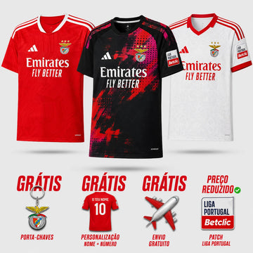 Benfica Home, Away and Third Fan 2026/27 Combo