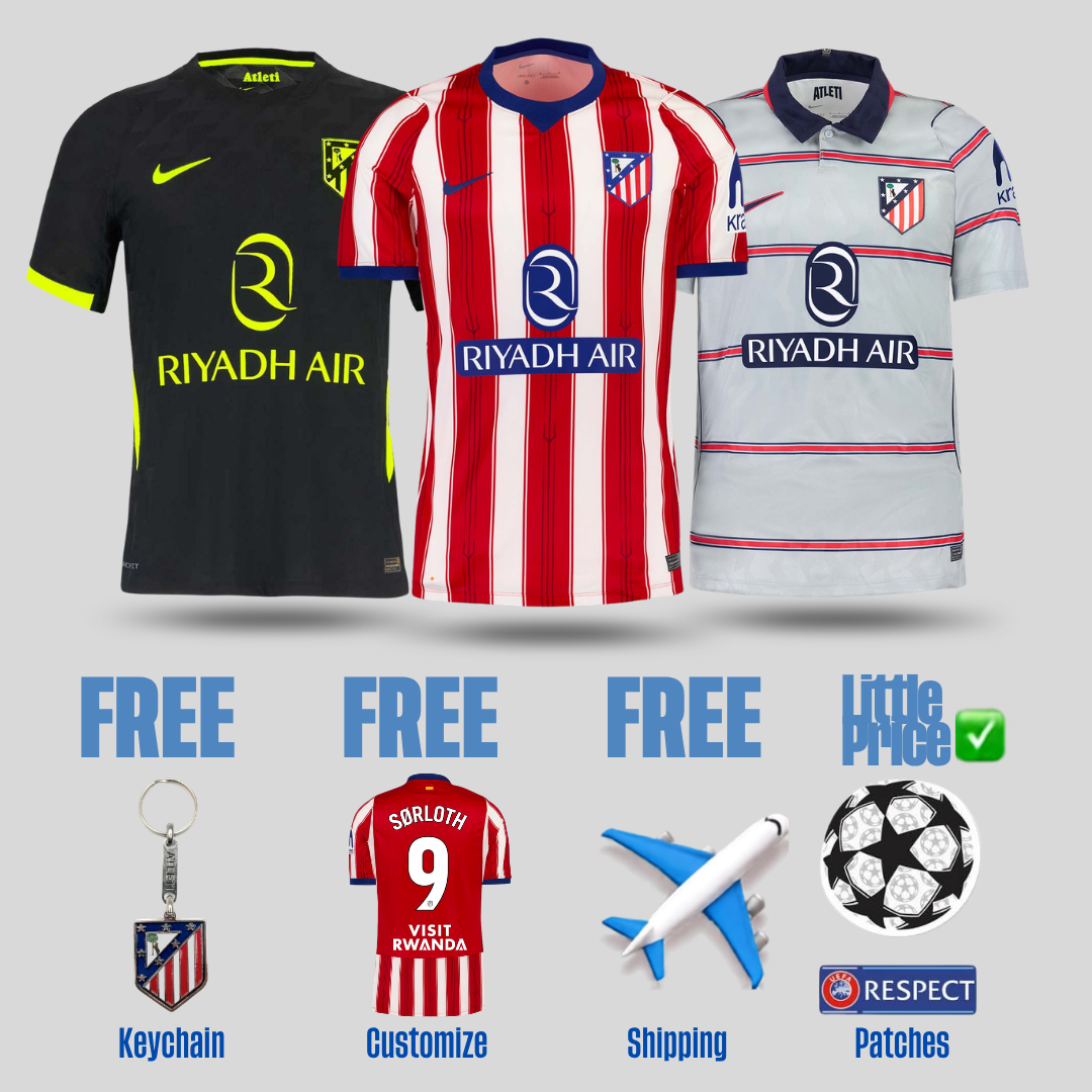 Atletico Madrid Home, Away and Third Fan 2026/27 Combo