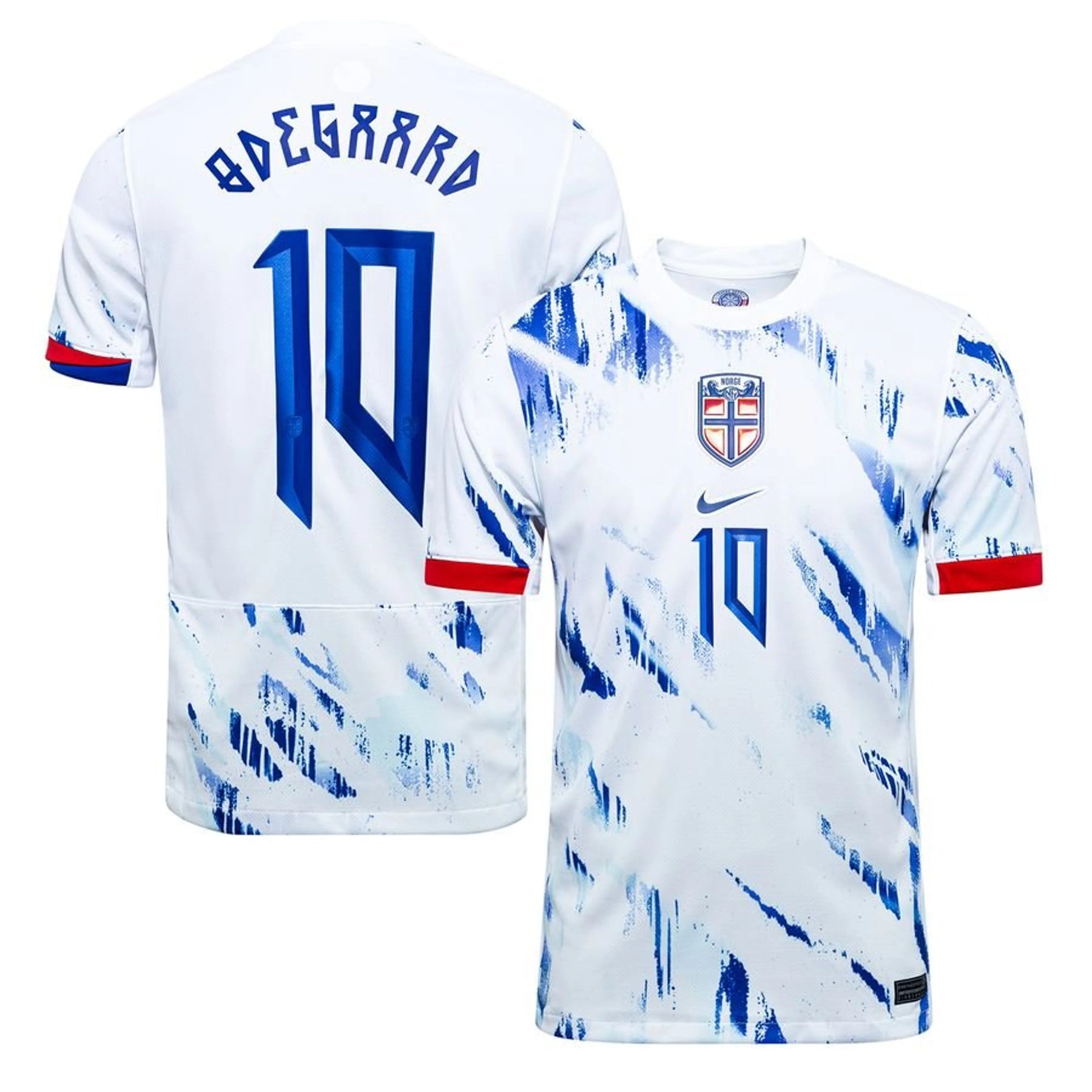 #10 ﾃ賄egaard Norway Away Jersey 2024/2025