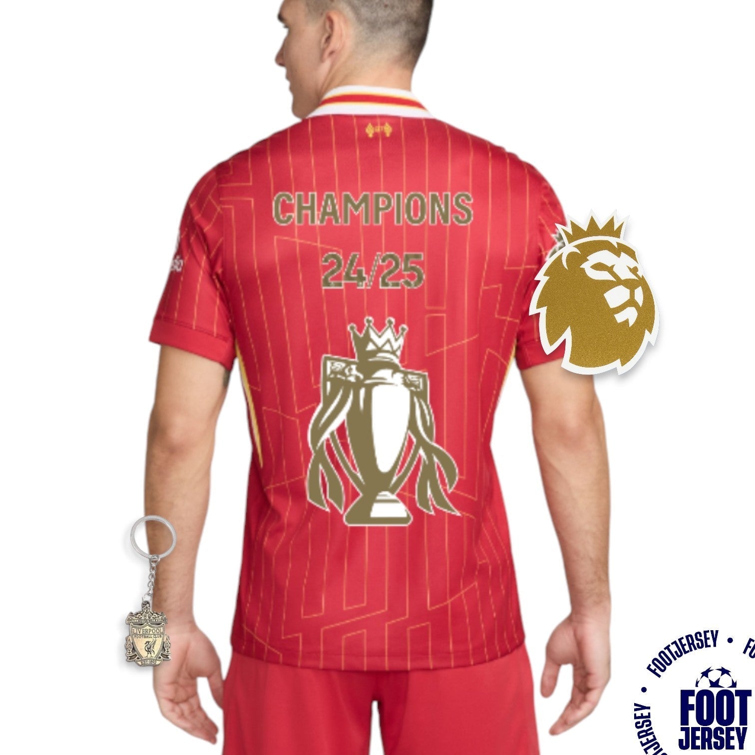 Liverpool Woman Jersey 2024/2025 - CHAMPIONS 24/25 & Gold Trophy