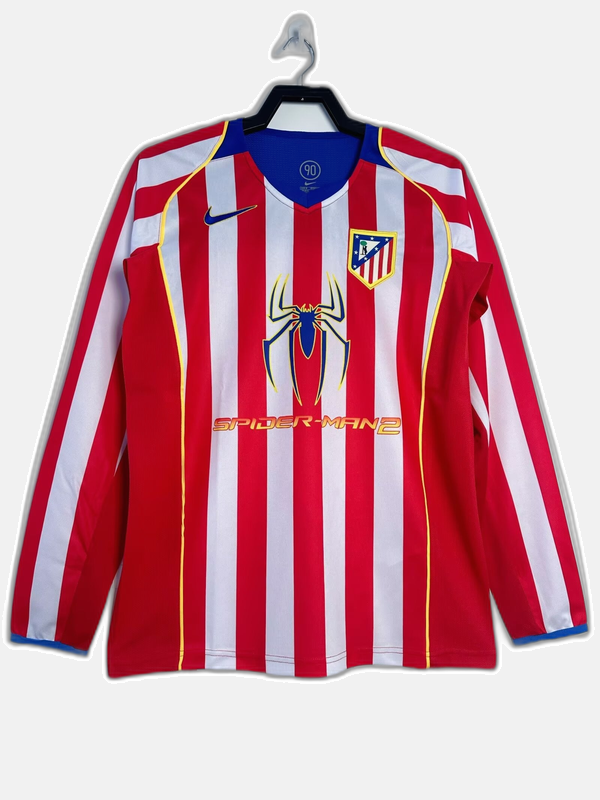 Atletico Madrid 04/05 I Home Jersey - Long Sleeve Retro Version