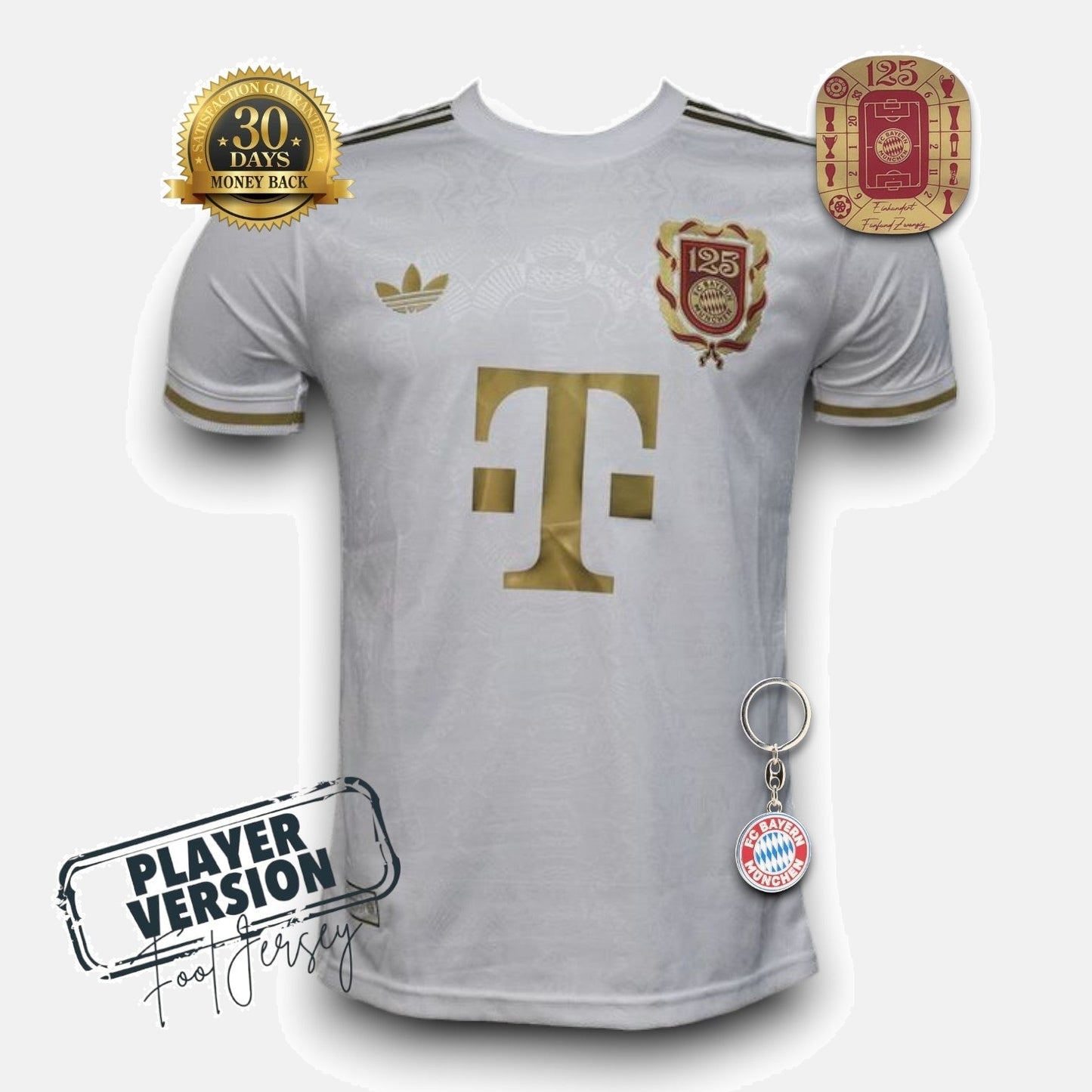 Bayern Munich Player Jersey 125th Anniversary White