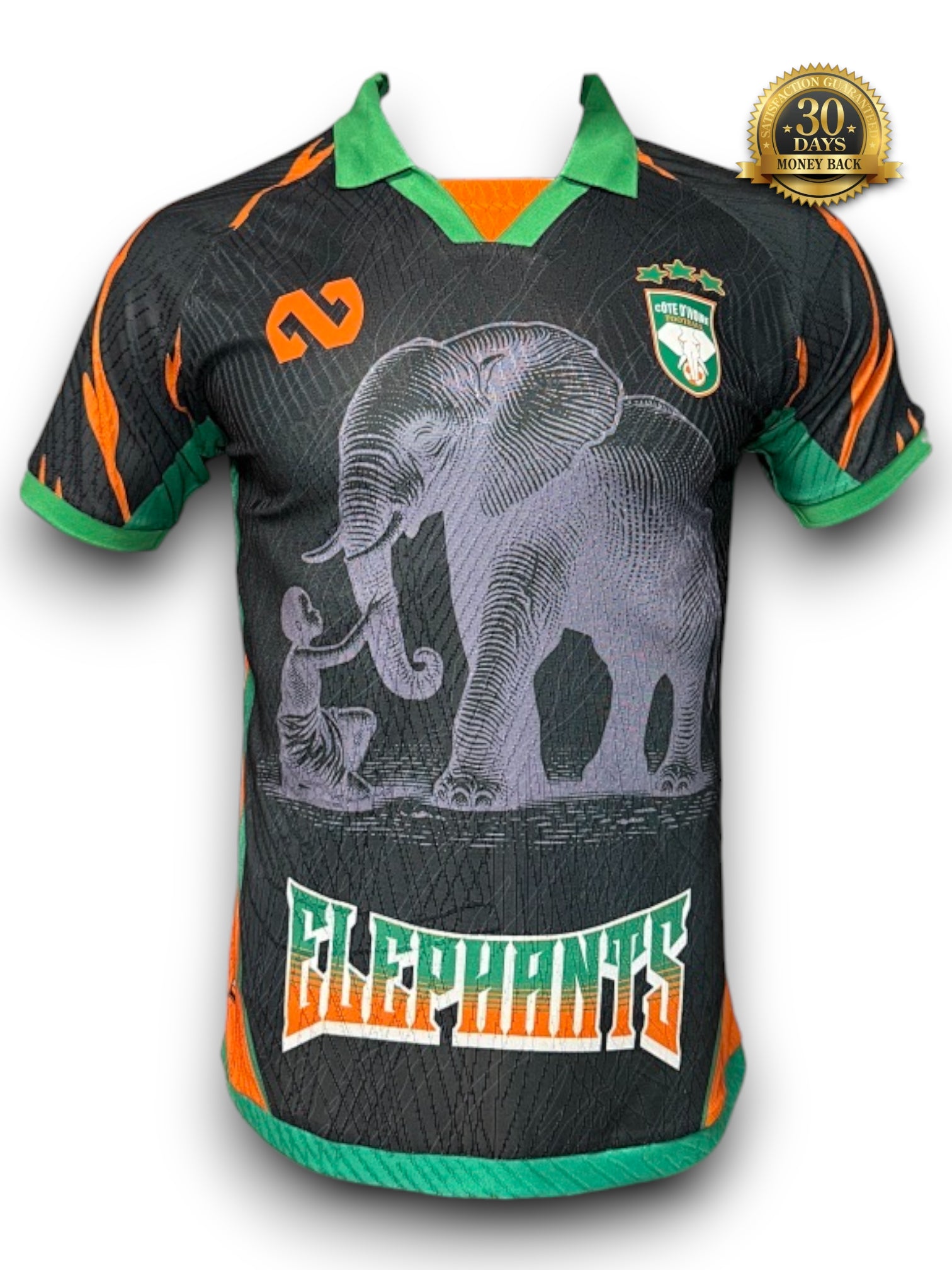 Ivory Coast Special Edition Black Jersey - Player Version