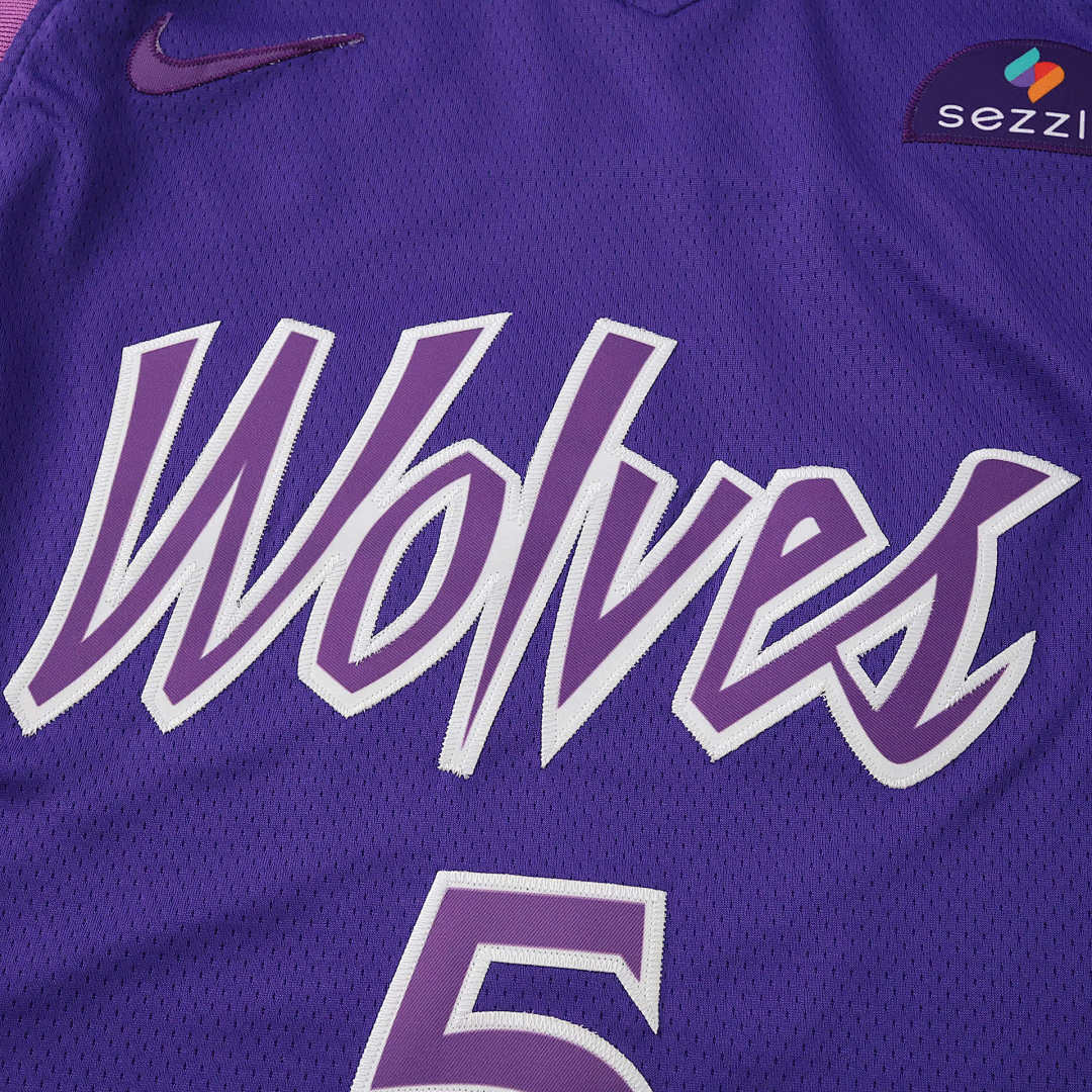NBA Minnesota Timberwolves Purple 5#EDWARDS 2025/26