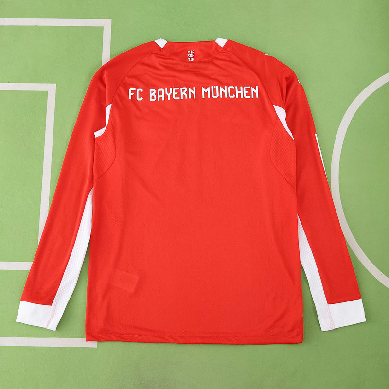 Bayern Munich Player Jersey Home 2025/26 - Long Sleeve