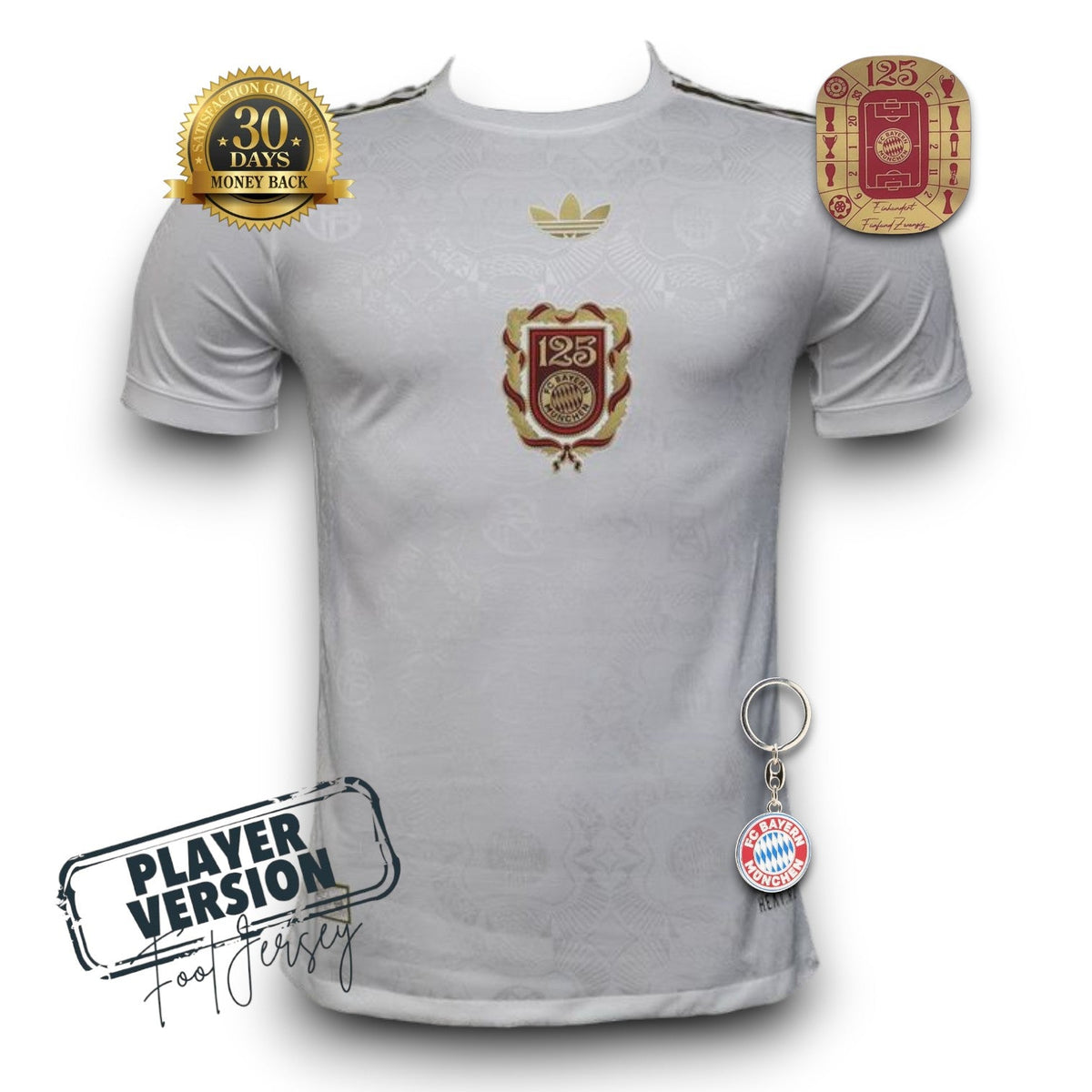 Bayern Munich Player Jersey 125th Anniversary White II