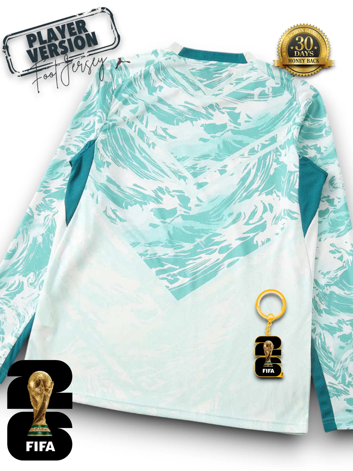 Portugal World Cup 2026 Away Jersey Player Version - Long Sleeve