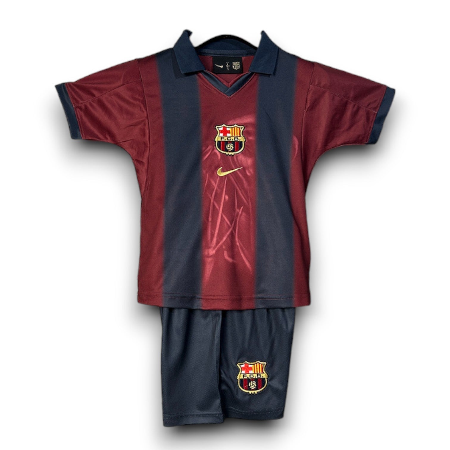Kids Travis Scott x FC Barcelona Retro Kit 2000/01 Home Skeleton