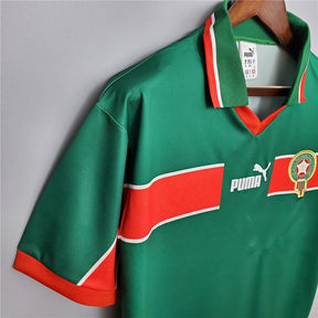 Morocco Away Green Retro Jersey 1998