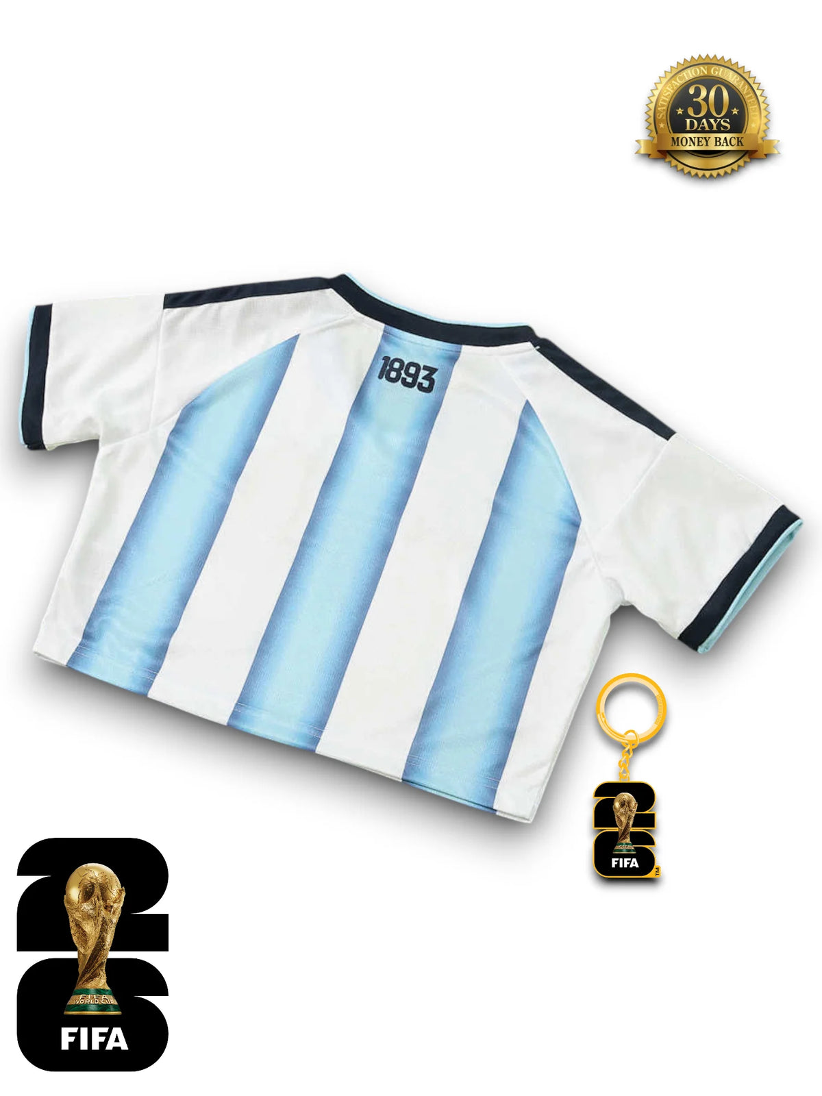 Argentina World Cup 2026 Cropped - Women's