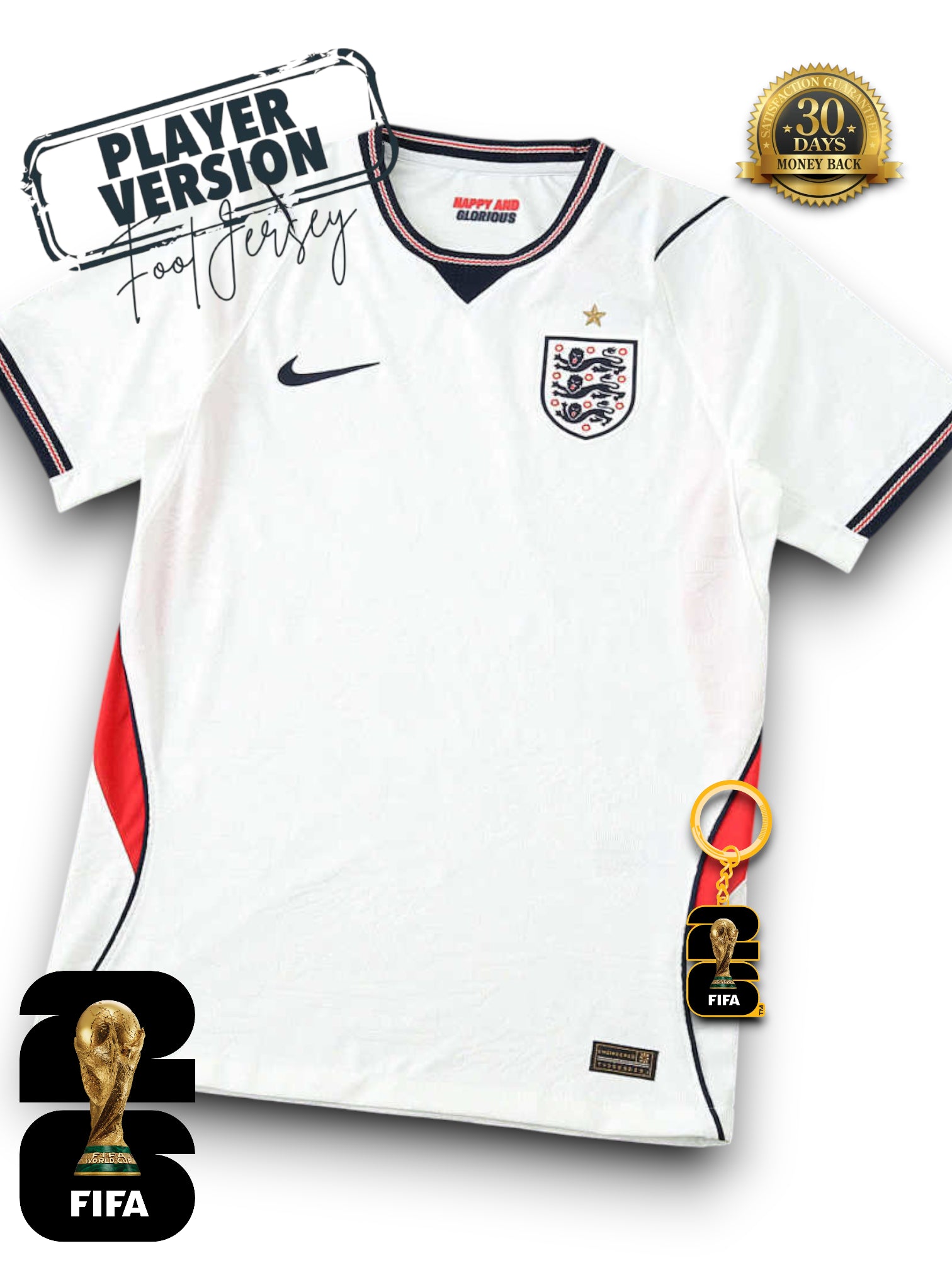 England World Cup 2026 Jersey - Player Version