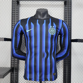Inter Milan Home 2025/2026 Player Jersey - Long Sleeve