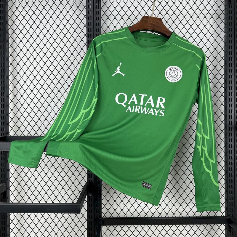 Paris Saint Germain Goalkeeper Green Jersey 2024/2025 - Long Sleeve