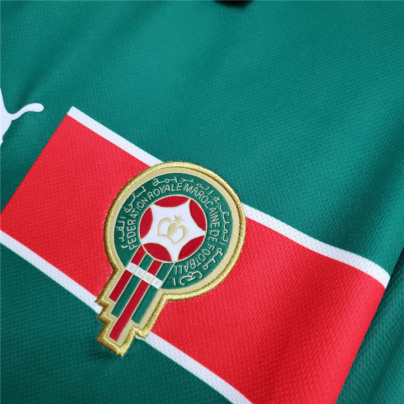 Morocco Away Green Retro Jersey 1998