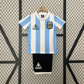Camiseta Argentina Retro 1986 para Niños
