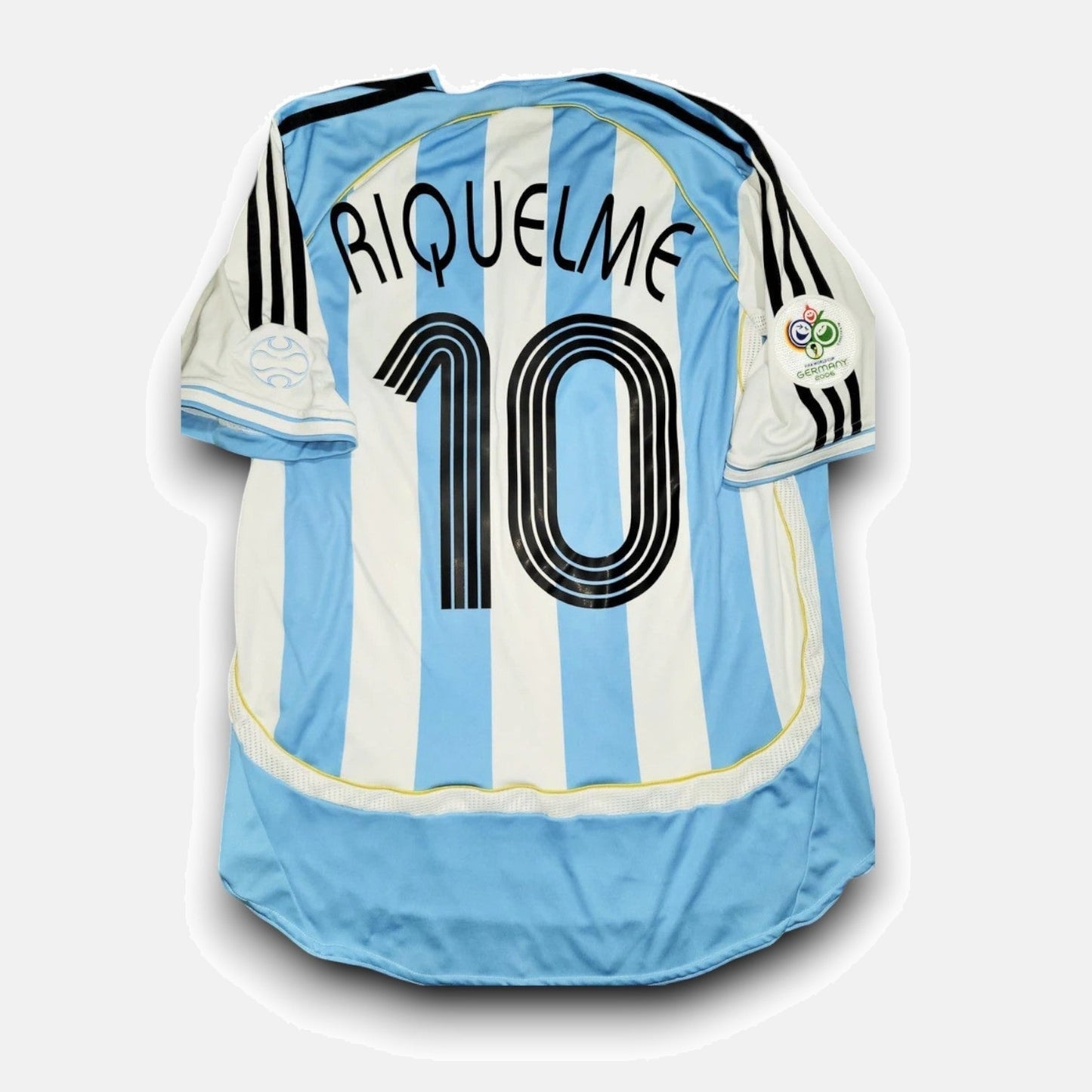 RIQUELME #10 Argentina Retro Jersey Home  2006