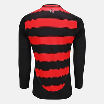 Camisa Flamengo CRF l 25/26 Manga Longa - Preto e Vermelho