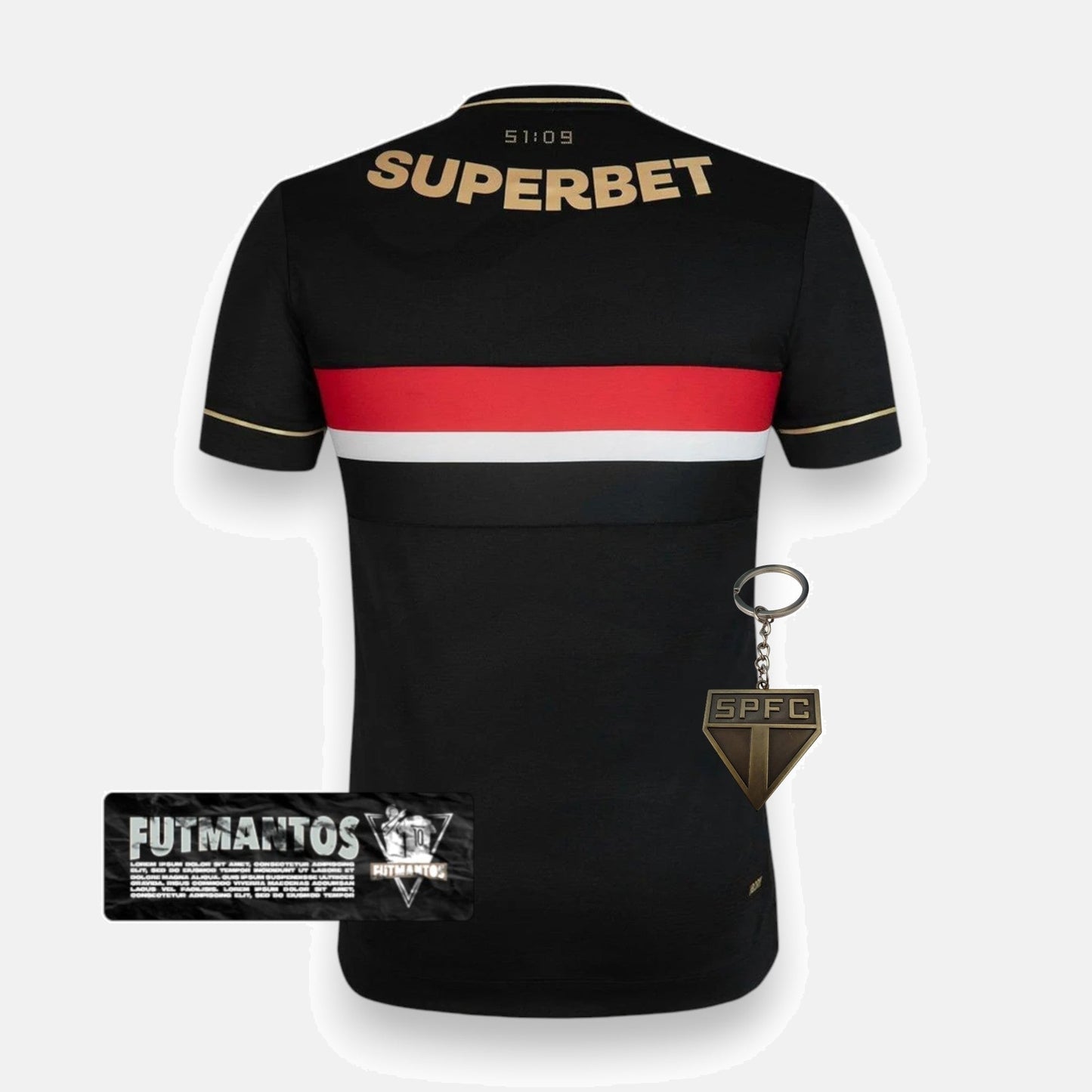 Camisa São Paulo III Preta 25/26 Jogador