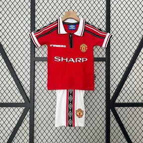 Kids Manchester United Home Kit 1999/2000 - Retrﾃｴ