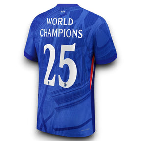 Chelsea Player Jersey Home 25/26 with World Champions 25 printing