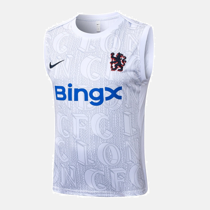 Chelsea Kit Pre Match Jersey + Shorts - No Sleeve 25/26