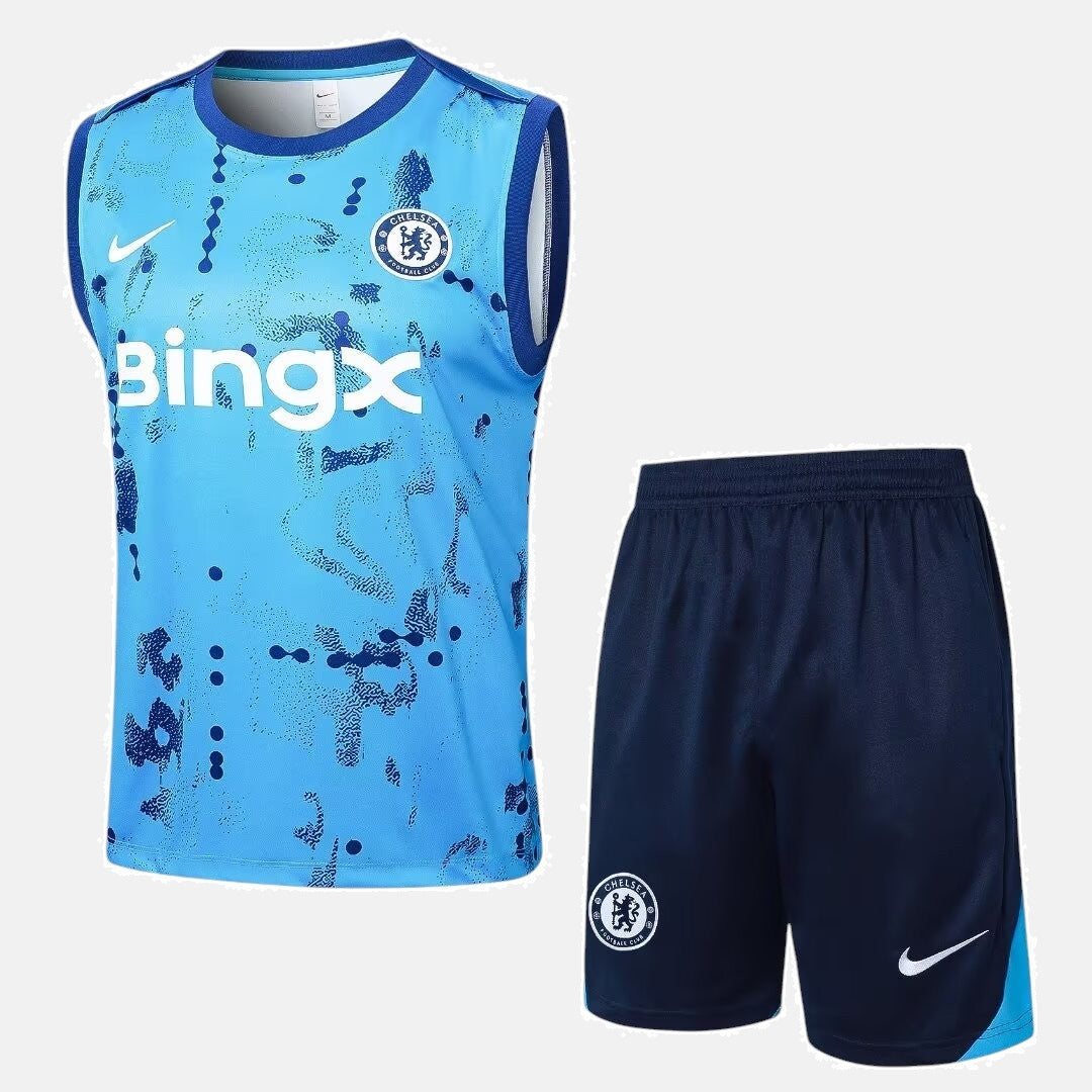 Chelsea Kit Training IV Jersey + Shorts - No Sleeve